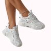 New Women’s Sports Shoes – Pink Thick Sole Mesh Sneakers